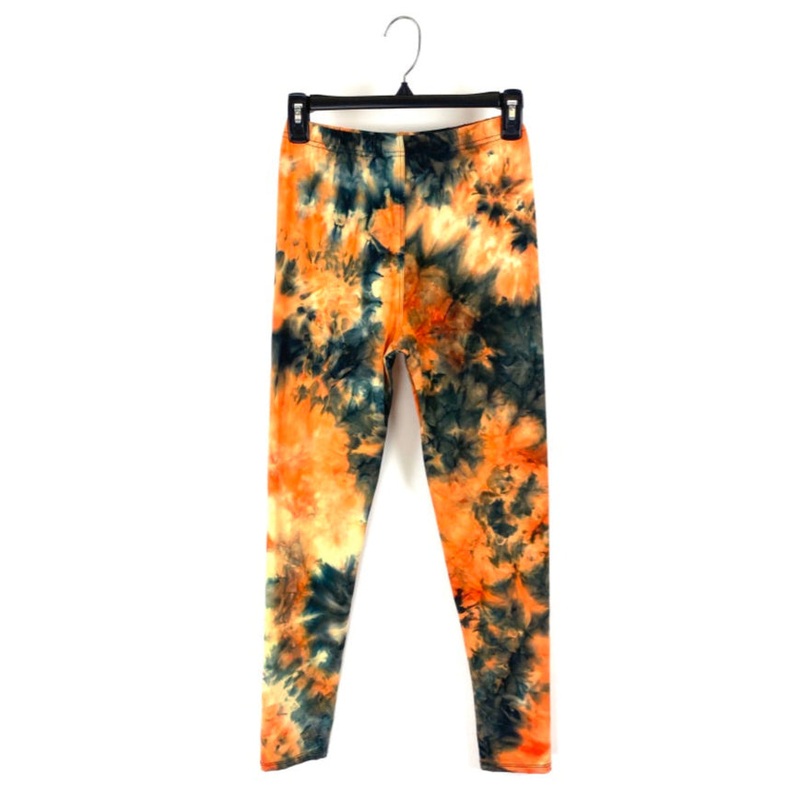 Orange Tie-Dye Leggings – Small Small