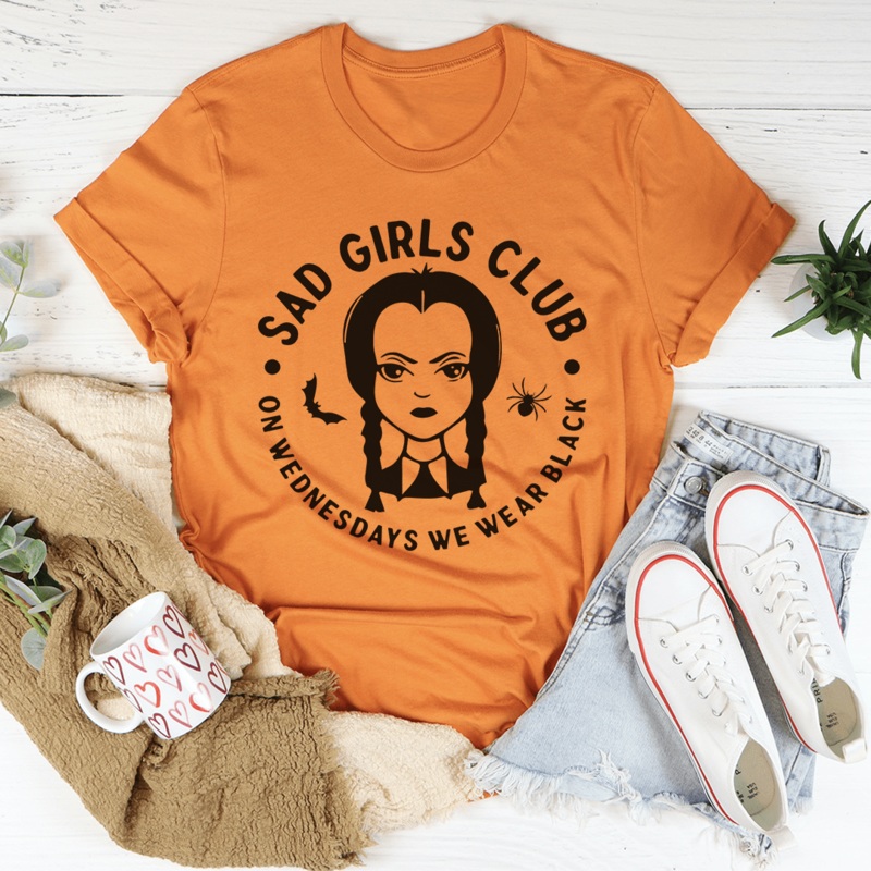 Sad Girls Club Tee Burnt Orange S