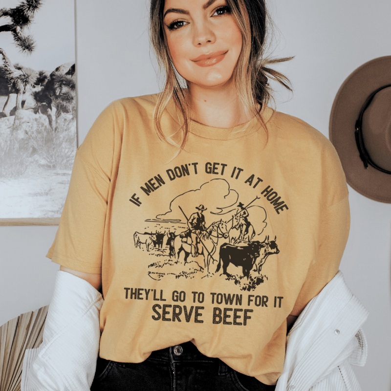 Serve Beef Tee Mustard S