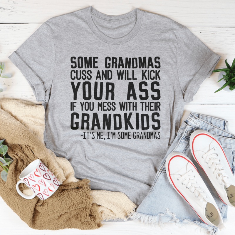 Some Grandmas Cuss Tee Athletic Heather S
