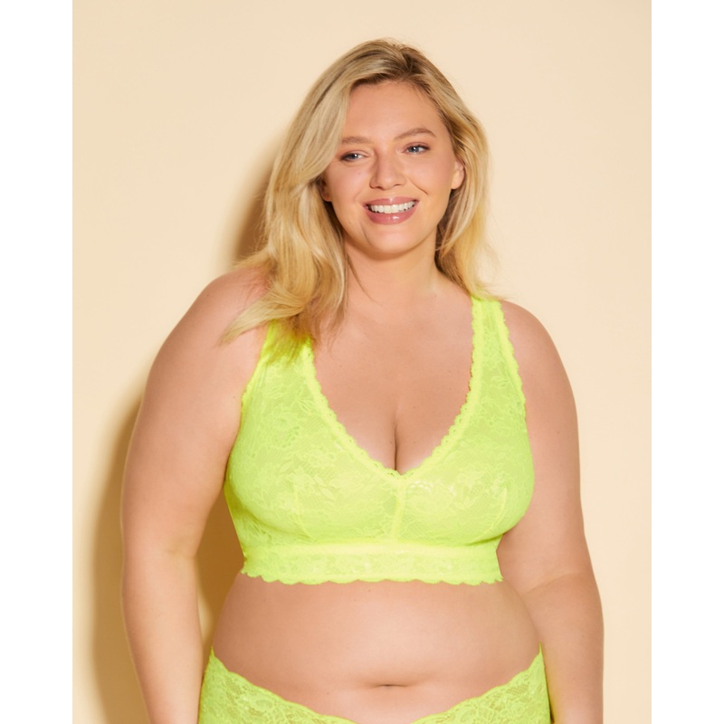 Ultra Curvy Racerback-Bralette “Racie” Neon Yellow XS