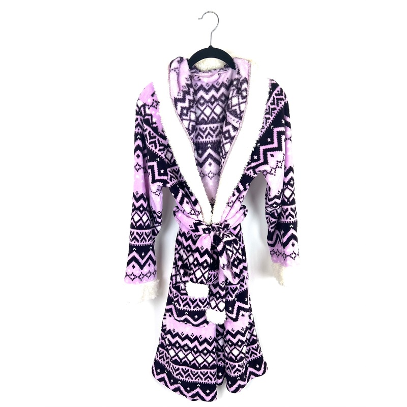 Purple Abstract Print Robe – Small