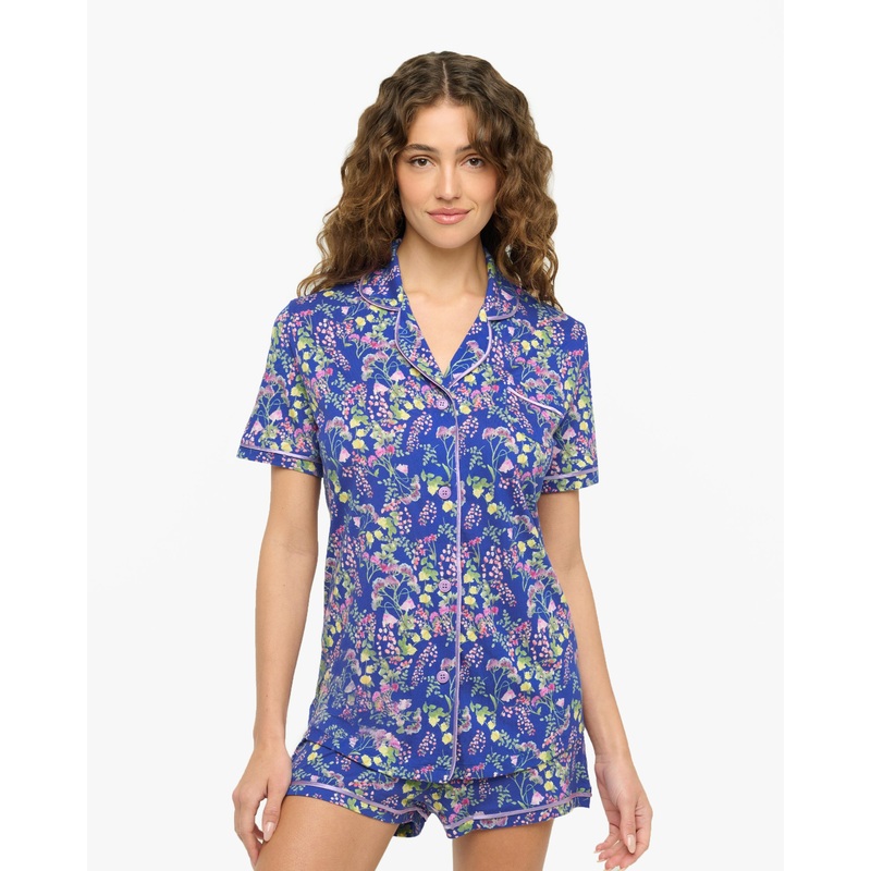 Short Sleeve Top & Boxer Pajama Set Gardini XS