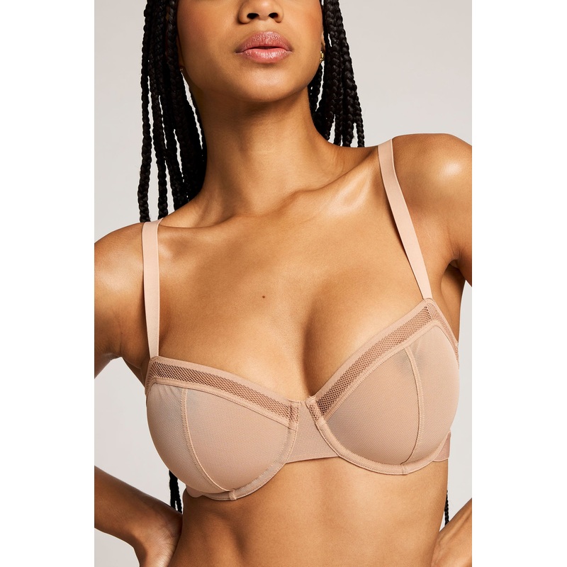 Sieve Balconette Bra in Buff 32 B Buff