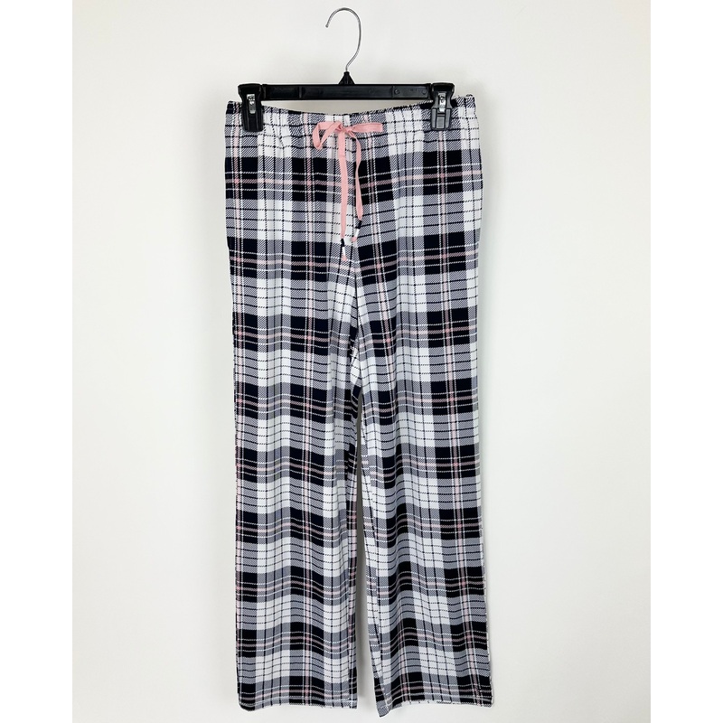 Blue, White and Pink Pajama Bottoms – Size 2-4