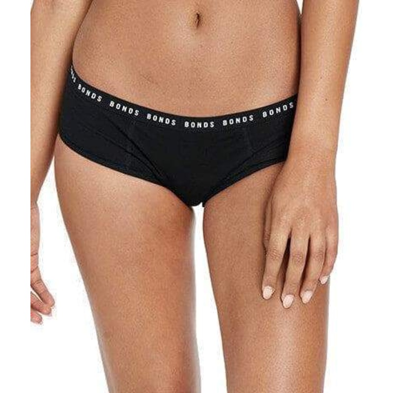 Bonds Bloody Comfy Heavy Period Boyleg – Black XXS