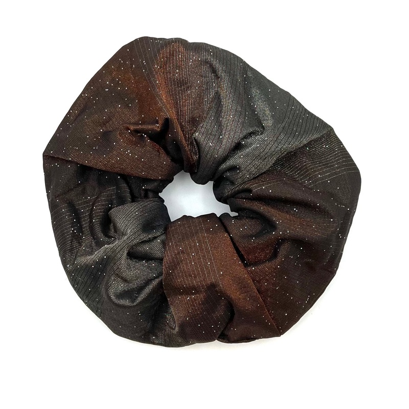 Brown And Orange Jumbo Scrunchie