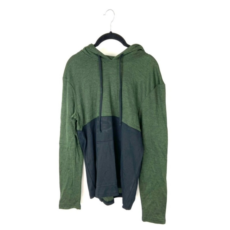 Green And Black Hoodie  – Small