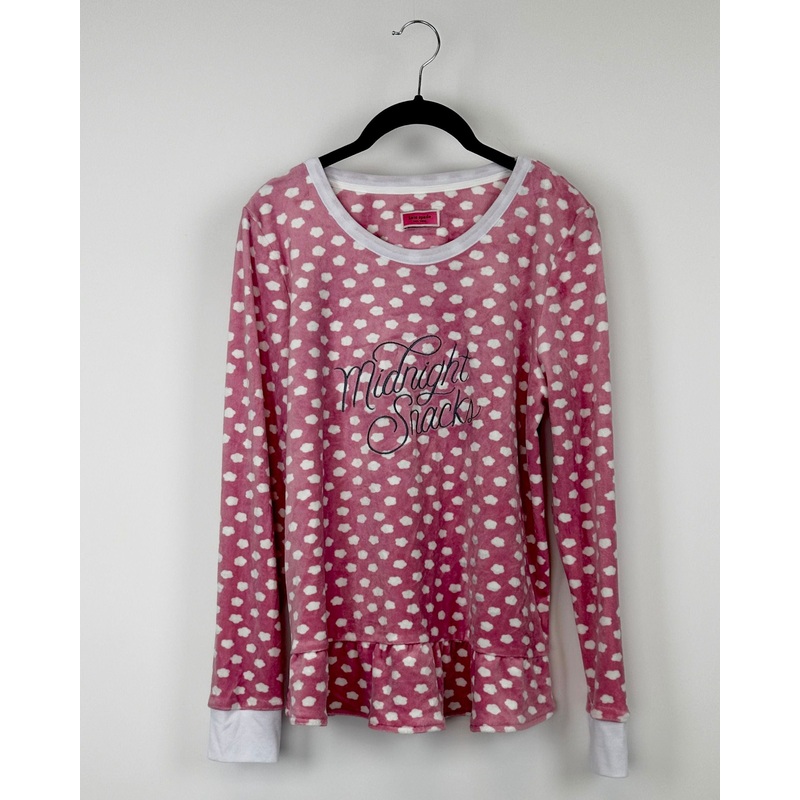 Pink Cloud “Midnight Snacks” Pajama Set – Small