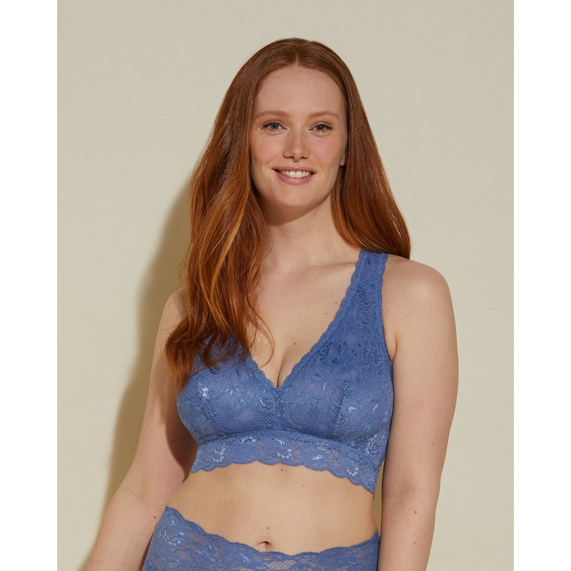 Bralette Curvy Racie Con Spalline Incrociate Bralette Luzerne Blue P