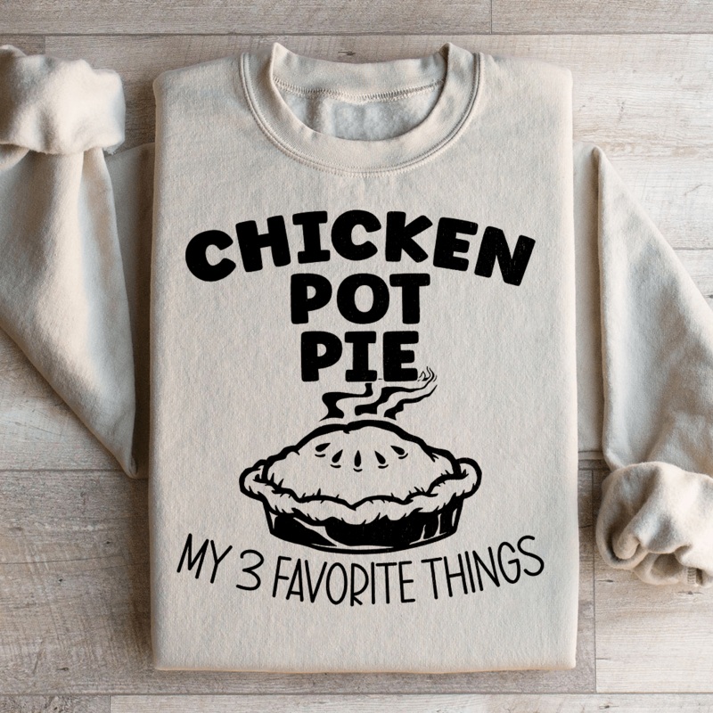 Chicken Pot Pie Sweatshirt Black S
