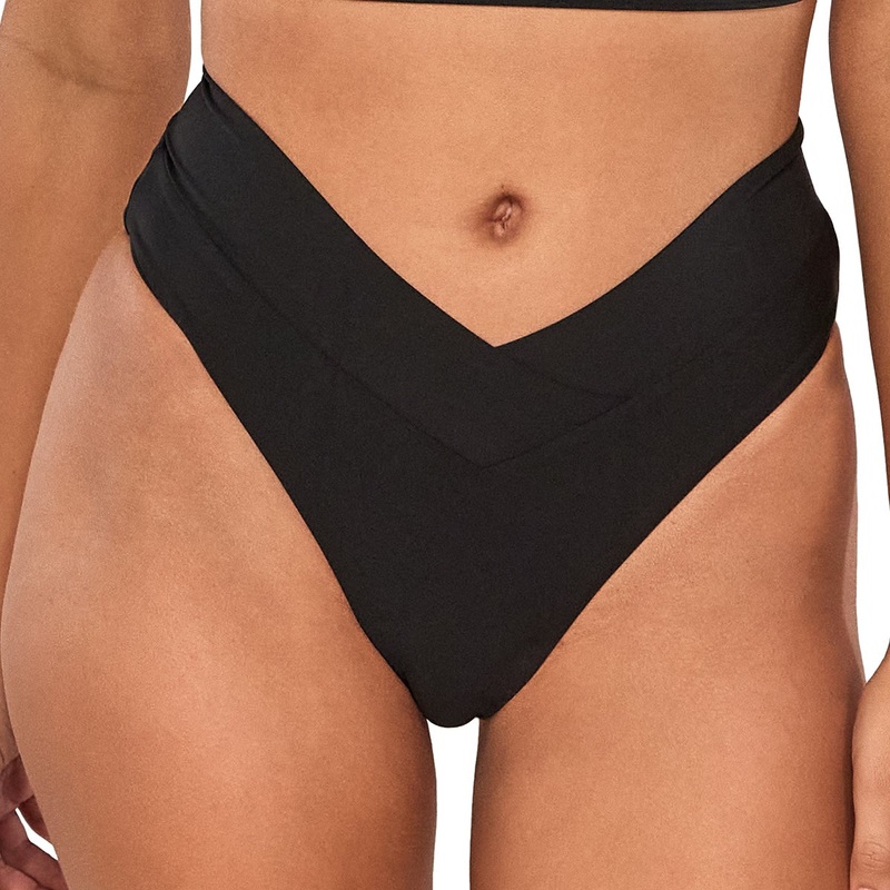Delfina V-Front – B325 – Black Black S