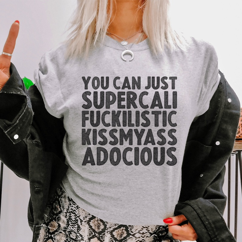 You Can Just Supercali Tee Athletic Heather S