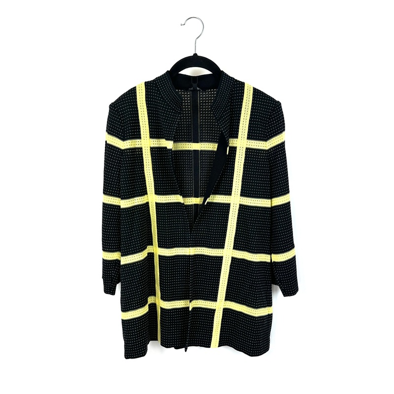 Black And Yellow Plaid Cardigan – Size 2-4