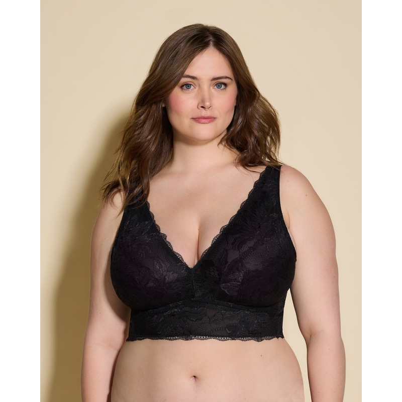 Bralette Con Fascia Alta Super Curvy Nero XS