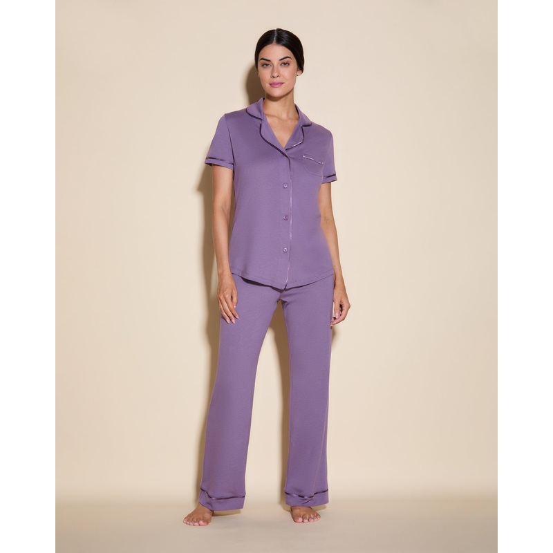 Conjunto De Pijama Con Camisa De Manga Corta Y Pantalones Himalayan Sky/Himalayan Sky XS