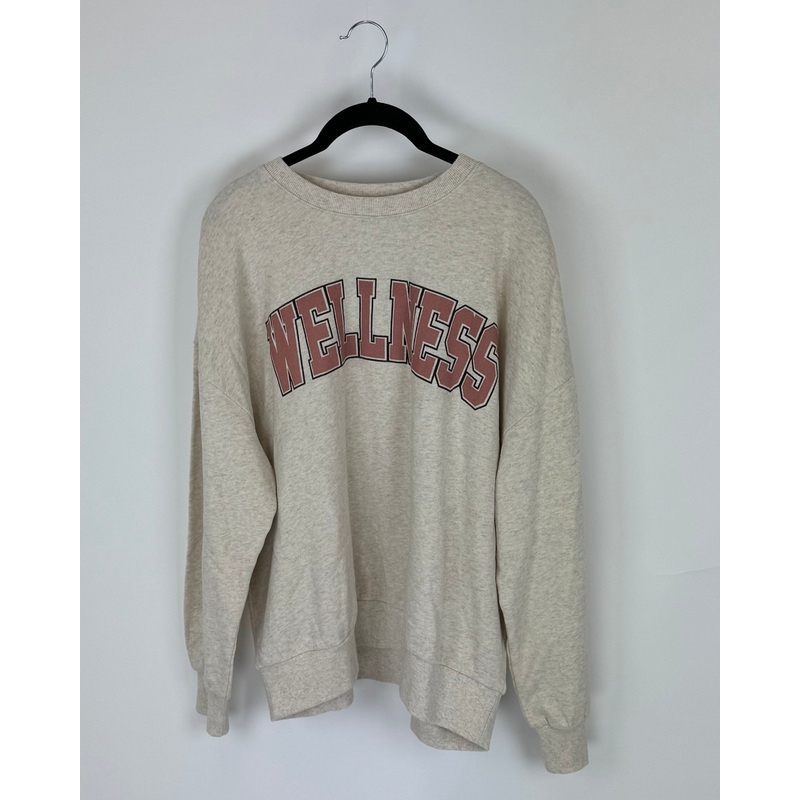 Heathered Gray Wellness Crewneck Sweatshirt – Size 4/6