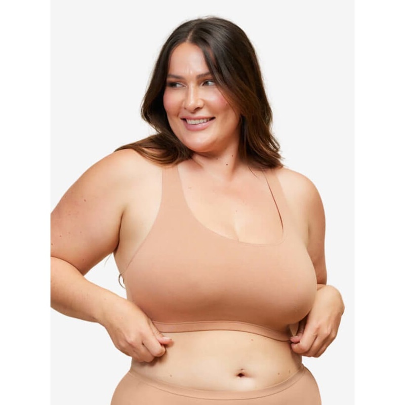 Leading Lady The Serena Wire-free Crop Top – Mocha 38BCD