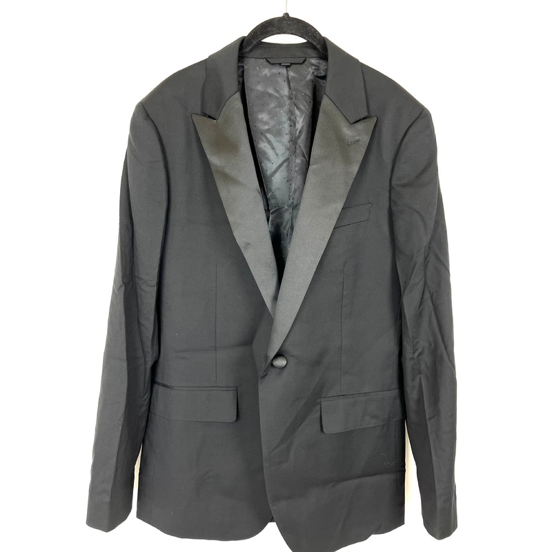 MENS Black Wool Slim Fit Blazer – Size 40R & 40L 40R