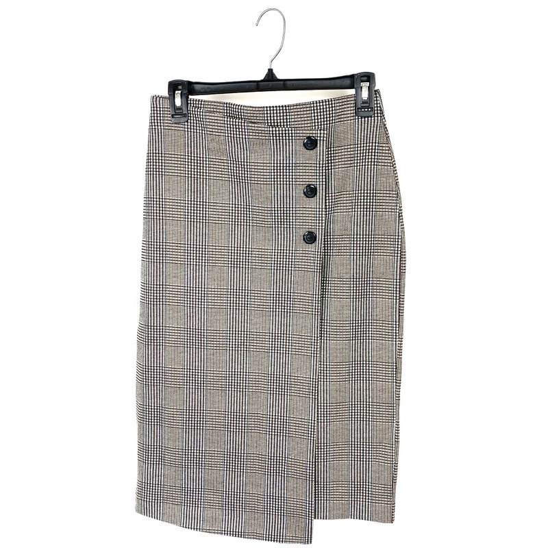 Plaid Midi Skirt – Small