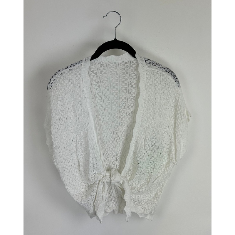 White Tie-In-The-Front Top – Size 2/4