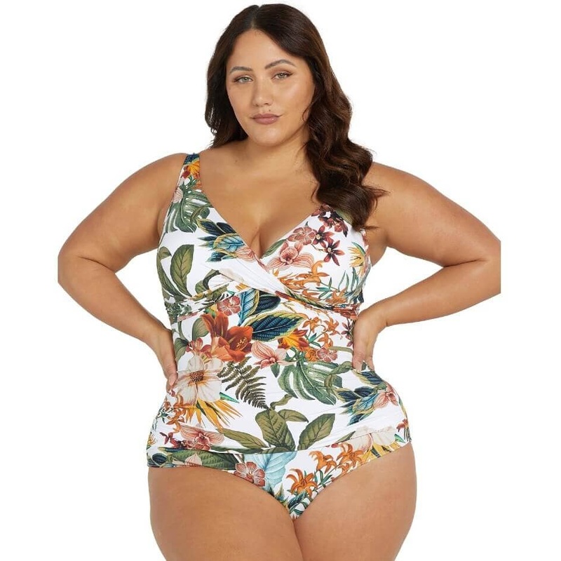 Artesands Into the Saltu Delacroix Cross Front D-G Cup One Piece Swimsuit – White 8