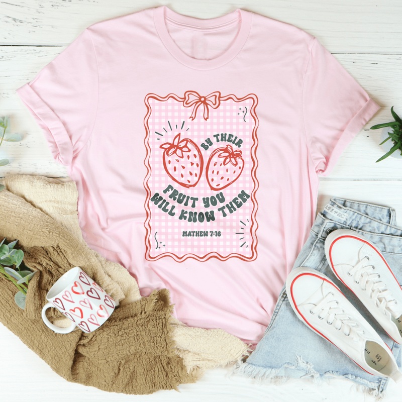 By Their Fruit You Will Know Them Tee Black Heather S