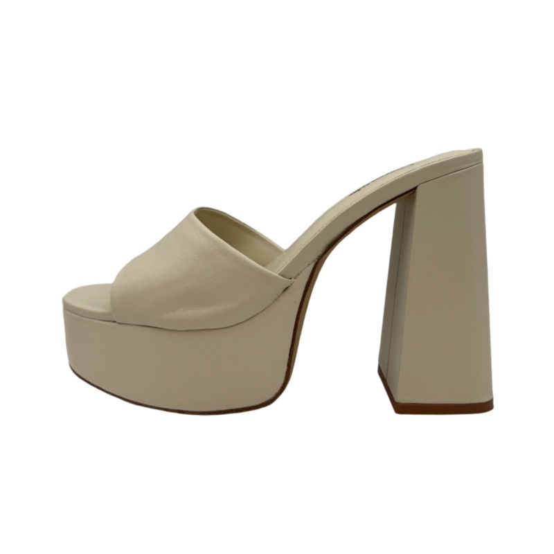 Cream Platform Mule – Size 9 9