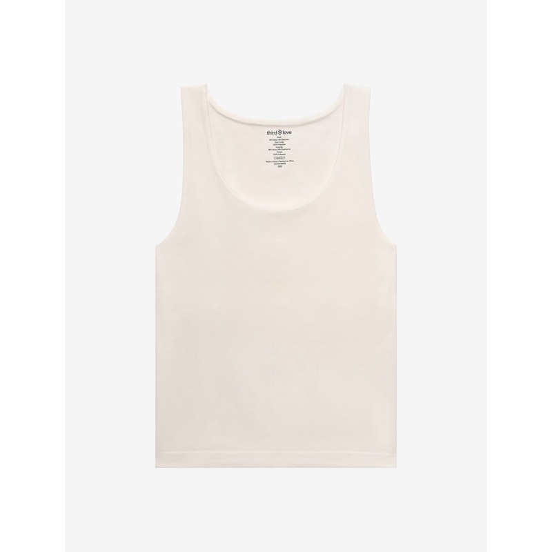 Seamless Cloud Cotton Shelf Tank Top sea-salt XS