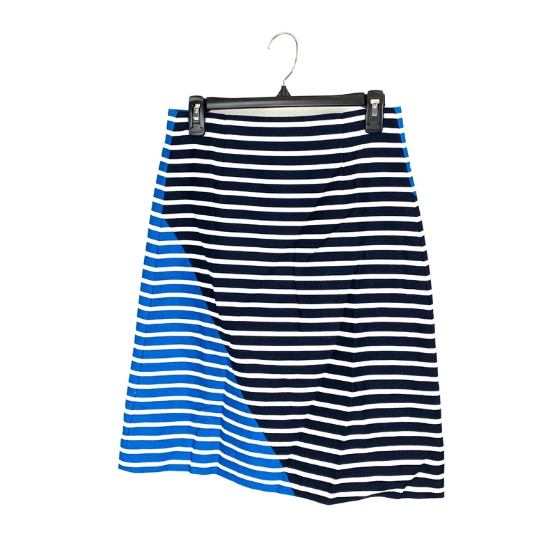 Blue and Black Skirt with Stripes – Size 4