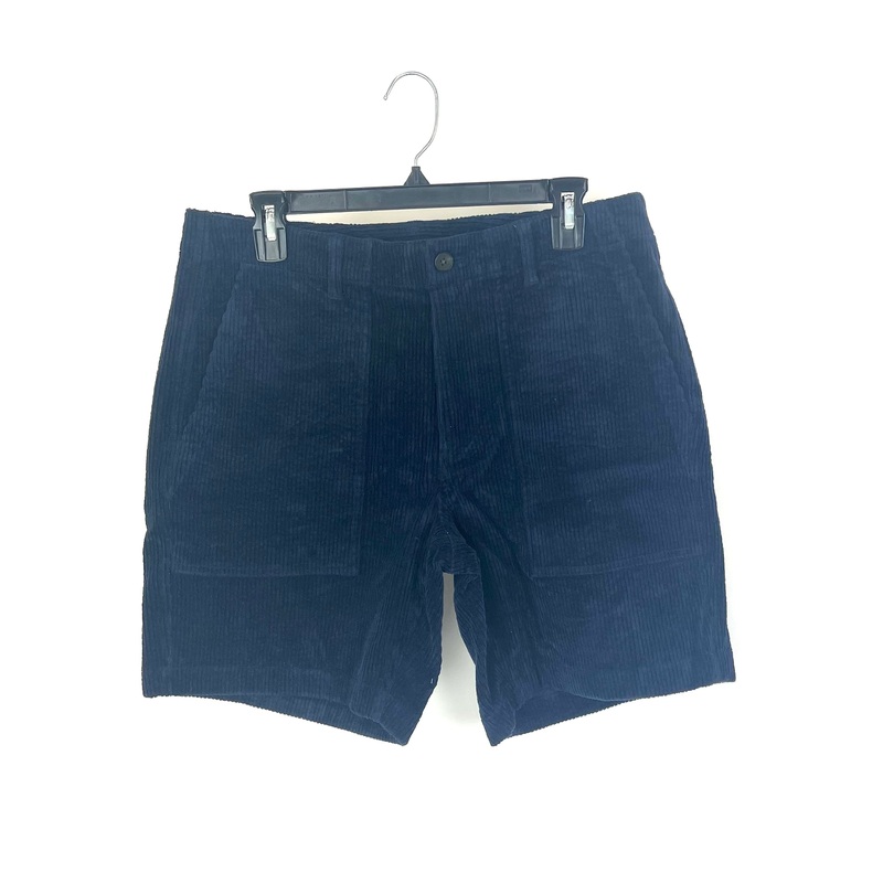 Midnight Blue Corduroy Shorts – Size 32 x 7″ Inseam
