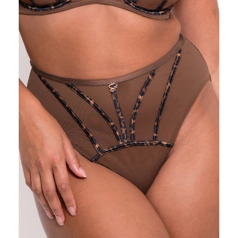 Scantilly Senses High Waist Brief – Leopard Brown 6
