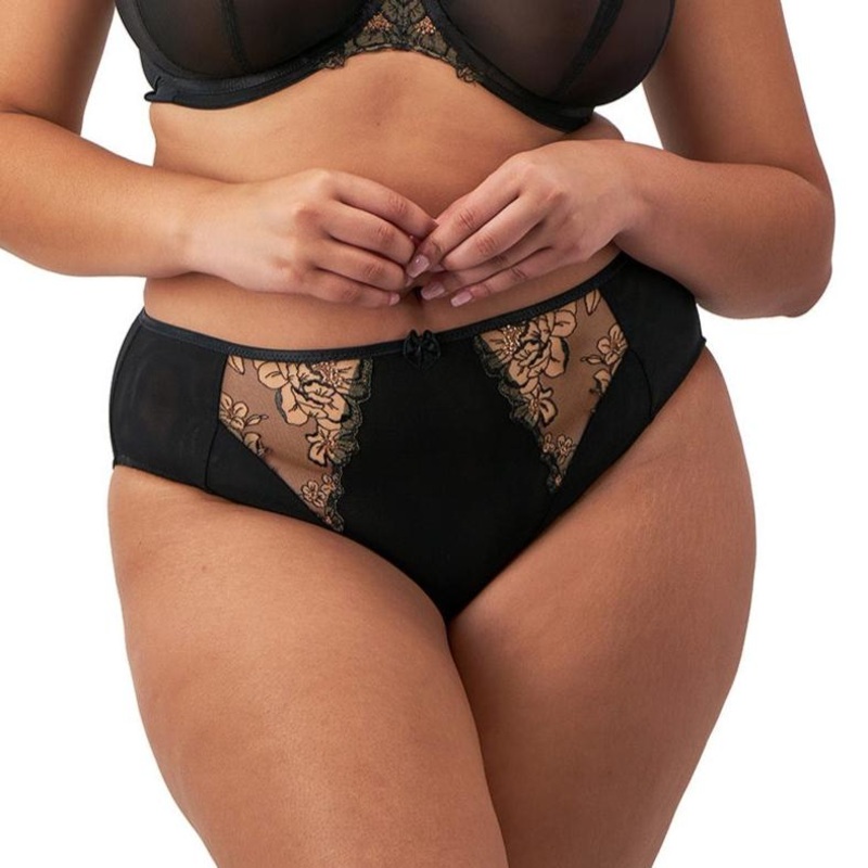 Teagan High Leg Brief – EL302653 – Black S BLACK