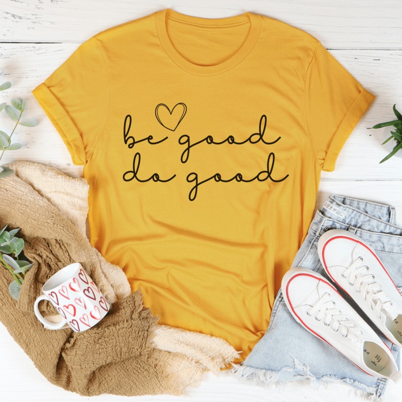 Be Good Do Good Tee Mustard S