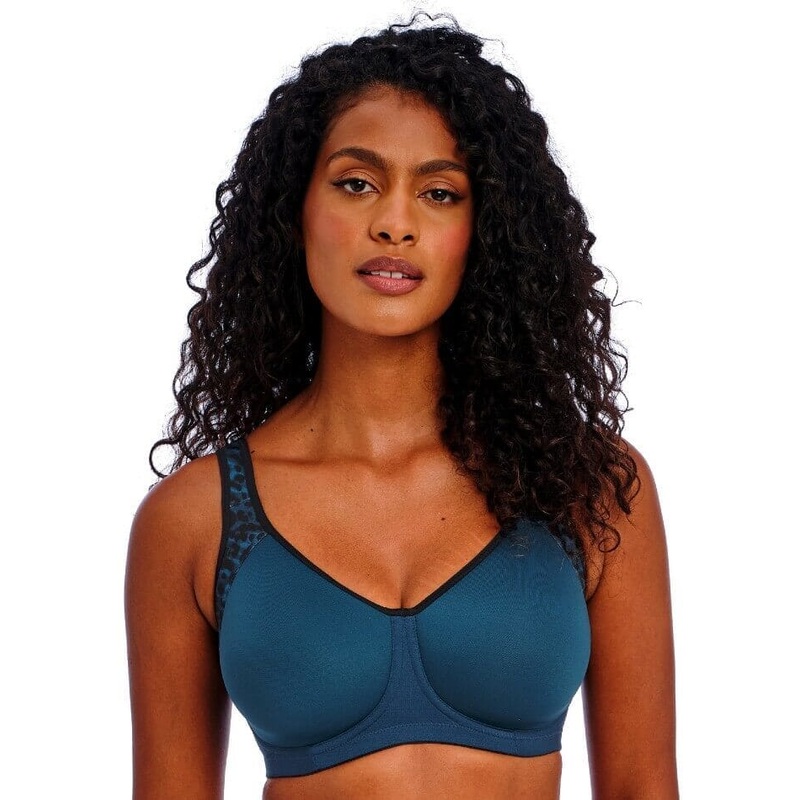 Freya Active Sonic Underwired Moulded Spacer Sports Bra – Midnight Leopard 28D