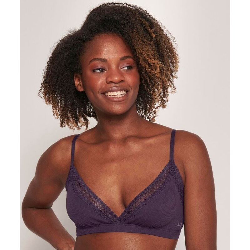 Sloggi Go Ribbed Wire-free Bralette – Blueberry