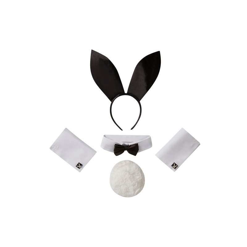 5pc Playboy Accessories Kit One Size Black/White