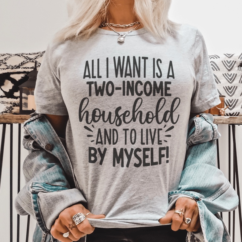 All I Want Tee Athletic Heather S
