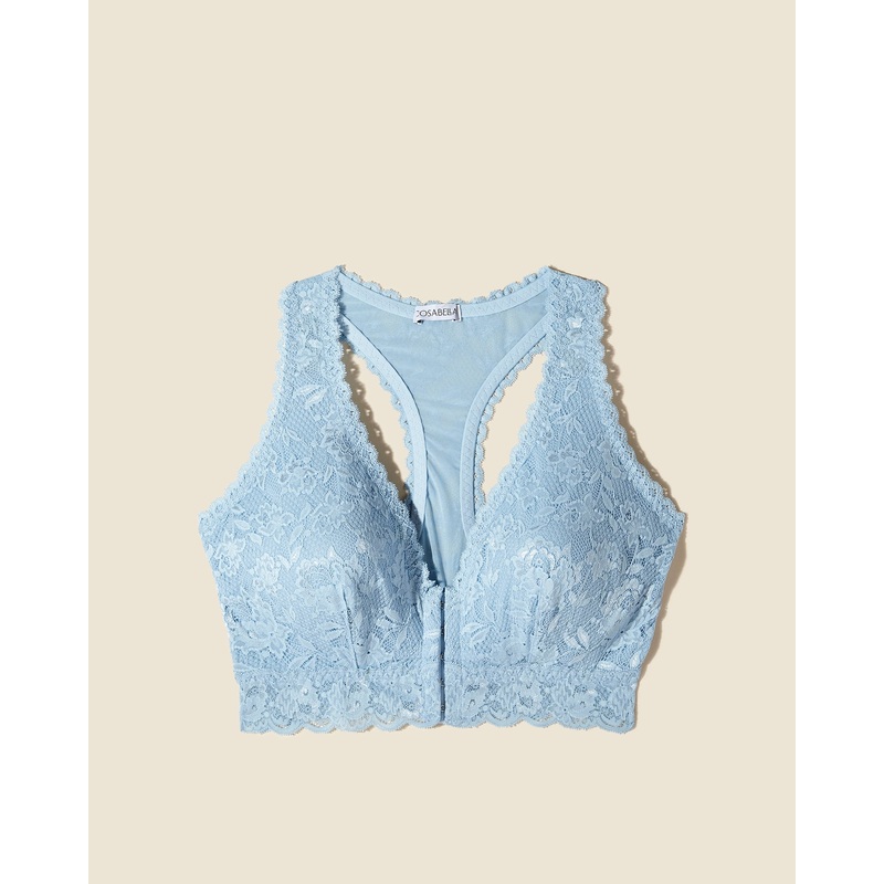Bralette Para El Postoperatorio Con Cierre Frontal Curvy Aasmani Blue XS