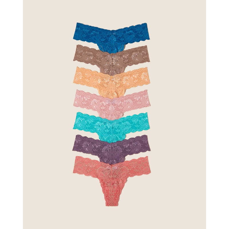 Pack De 7 Tangas Andaman Sea Himalyan Sky India Jaipur Pink Rampur Sunset Udalipur Blue Taj Sunrise Talla nica