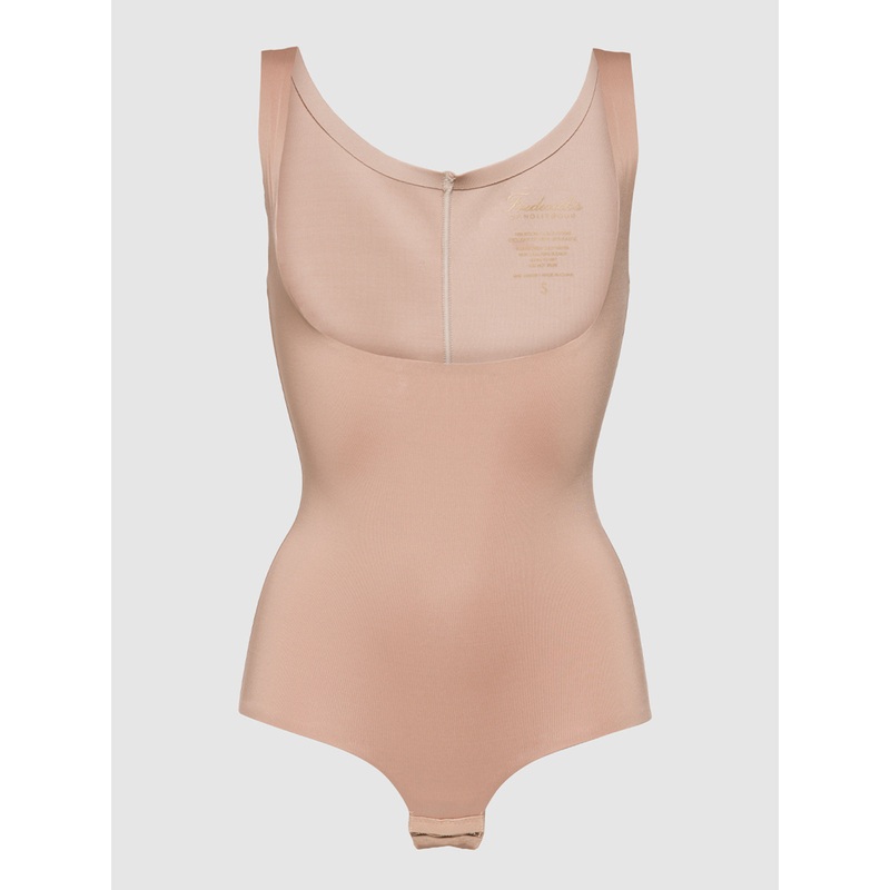 Hollywood Shape Sculpting Open Bust Bodysuit Caramel S