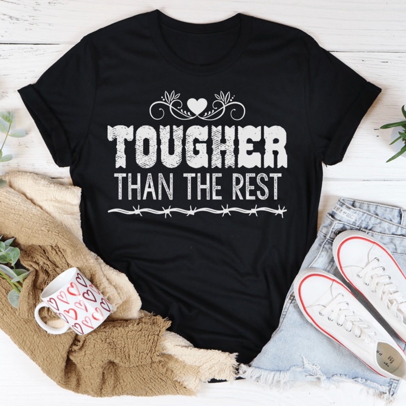Tougher Than The Rest Tee Black Heather S