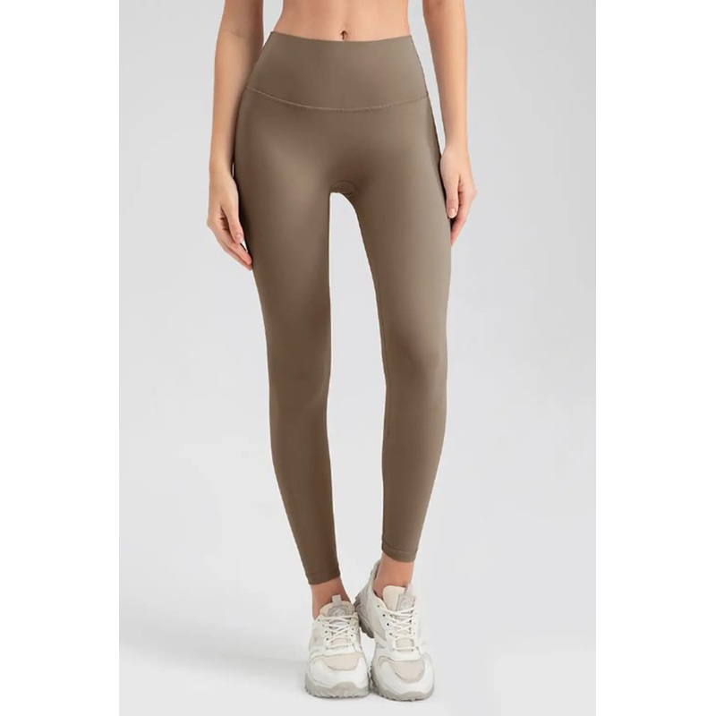 Wide Waistband Sport Leggings Camel S