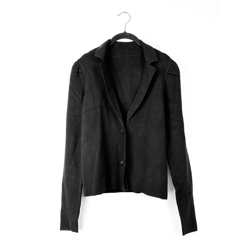 Black Knit Blazer – Size 4/6