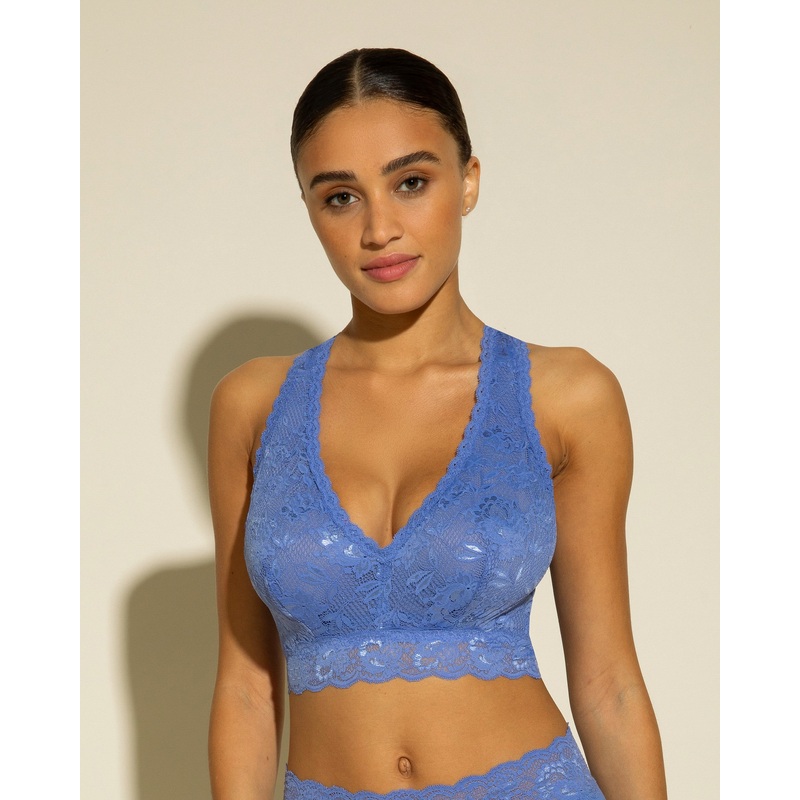 Bralette Curvy Racie Con Spalline Incrociate Bralette Portofino Blue P