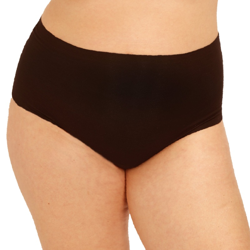 High Waist Hipster Plus – Black, Pale, Sand BLACK 1X