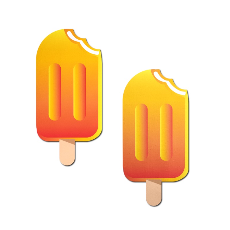 Popsicle: Ice Pop Nipple Pasties by Pastease Orange