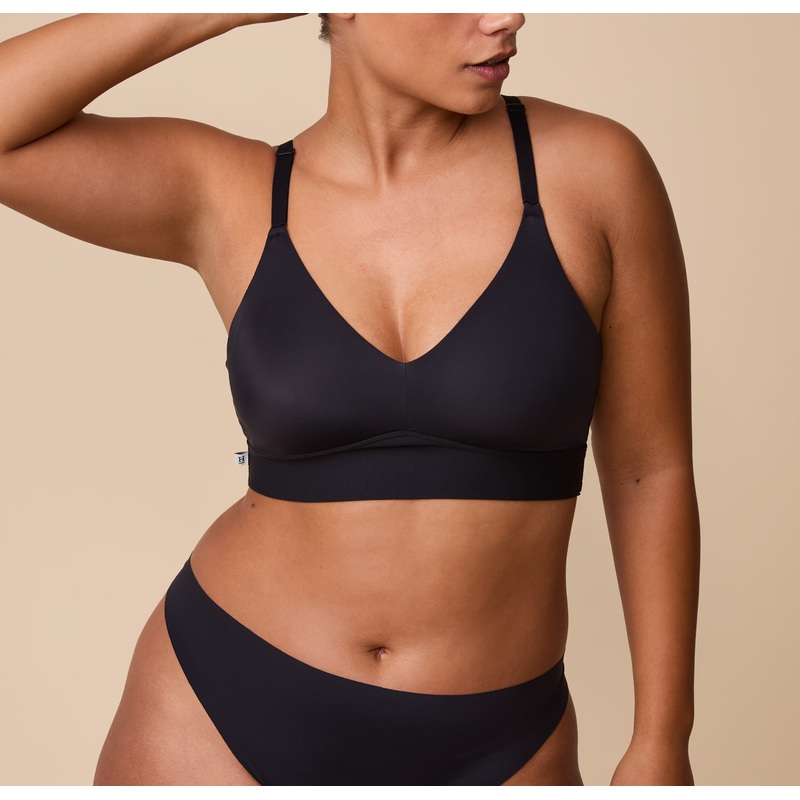 Bliss Triangle Bralette – Black Black XS