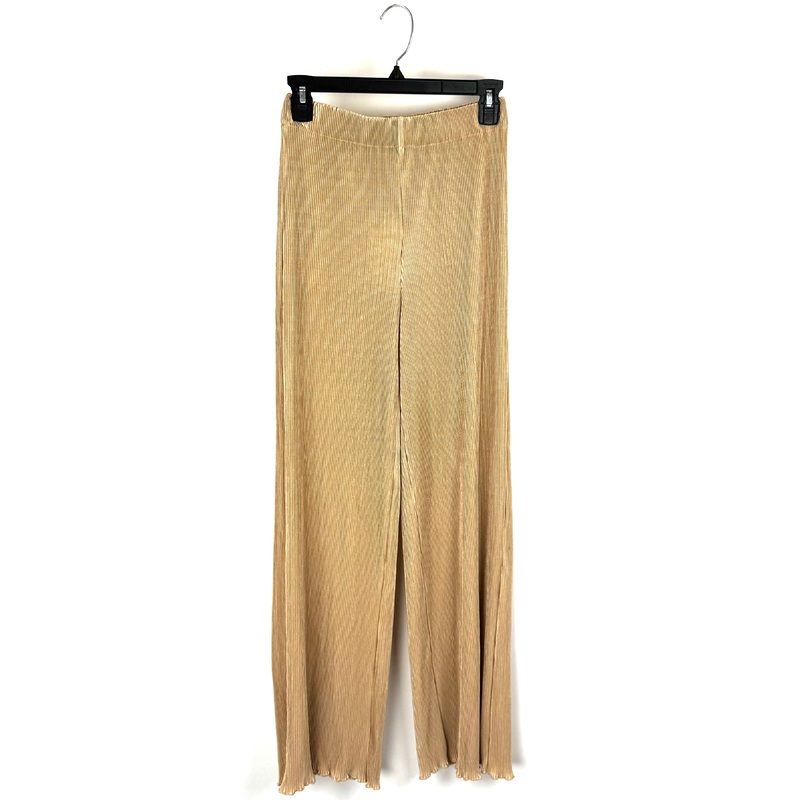 Champagne Pleated Pants- Size 2/4