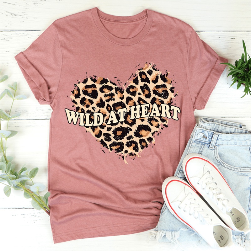 Wild At Heart Tee Mauve S